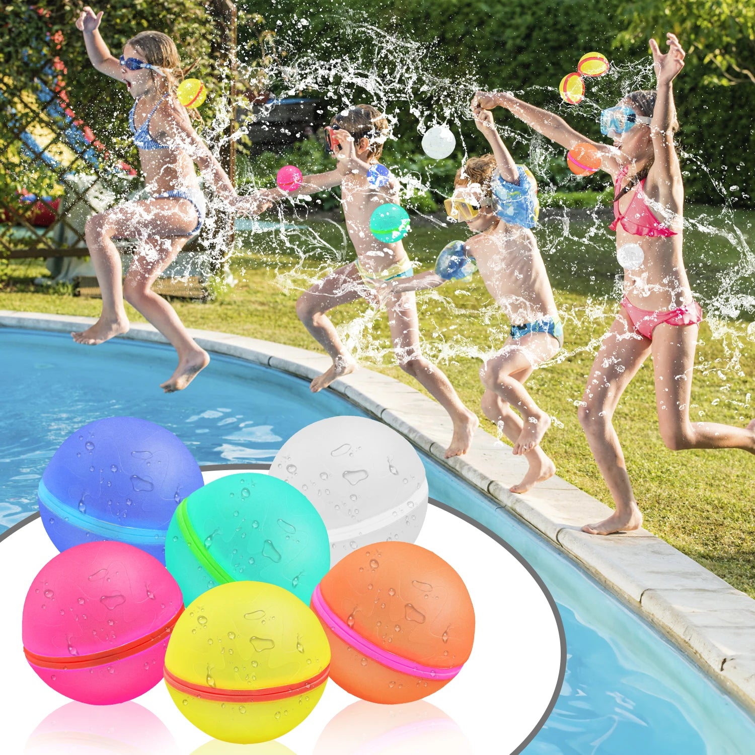 Reusable Magnetic Water Balloons – Summer Toys for Kids and Family