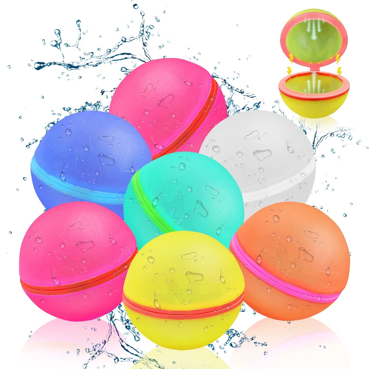 Reusable Magnetic Water Balloons – Summer Toys for Kids and Family