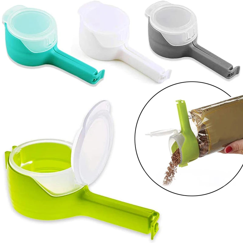Food Bag Sealing Pliers with Dispenser – Keep food fresh and organize your kitchen with this multifunctional gadget