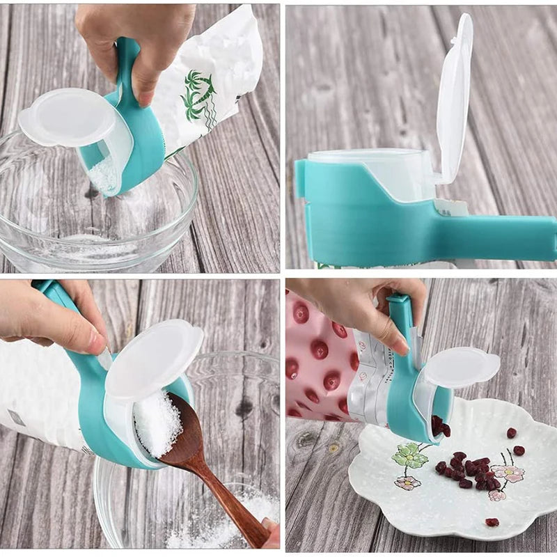 Food Bag Sealing Pliers with Dispenser – Keep food fresh and organize your kitchen with this multifunctional gadget