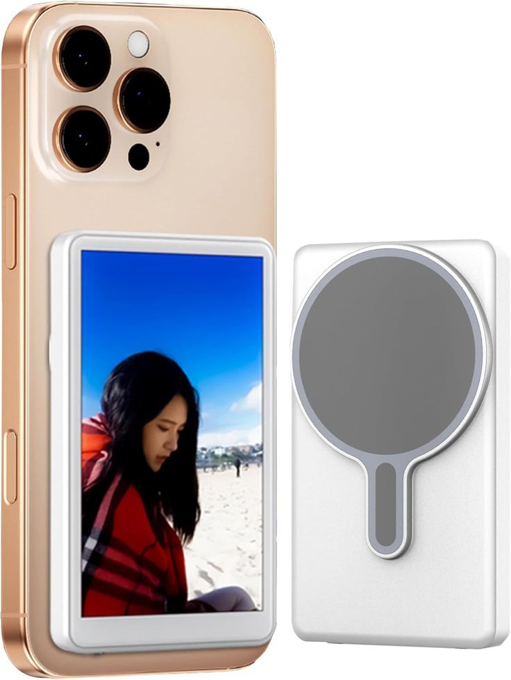 Essager Wireless Magnetic Phone Selfie Monitor Screen 60Hz for Smartphone Rear Camera Selfie Vlog Live Stream for iPhone Android