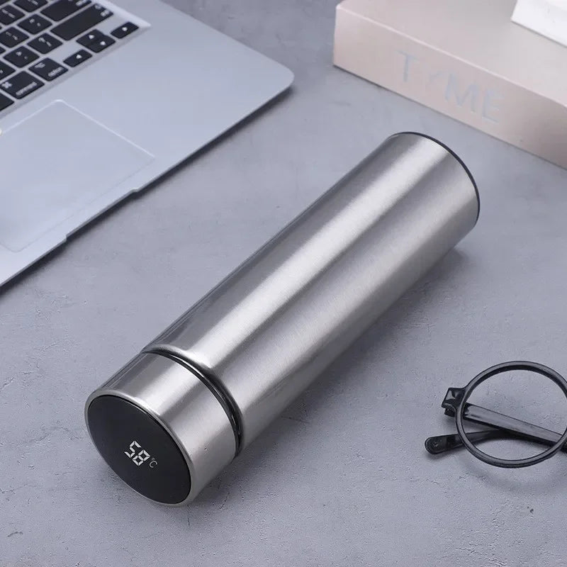 Smart Thermos Bottle 500ml with LED Display – Hydrate with Style and Technology