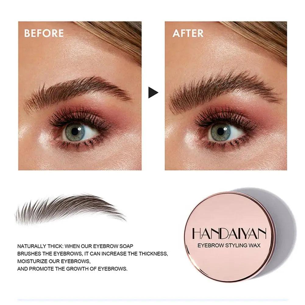 Transparent Eyebrow Gel with Brush – Long-Lasting Hold, Natural Look