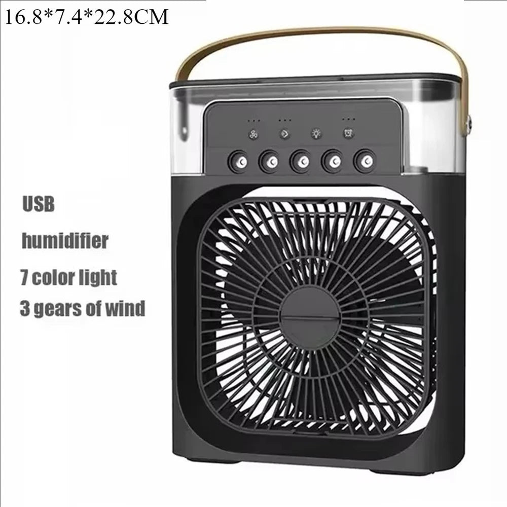3 in 1 Portable Humidifier, Mini Fan, USB Air Conditioners