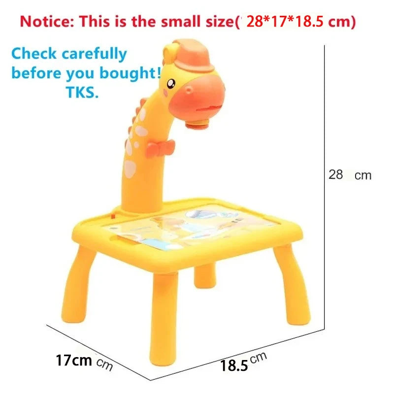 Mini LED Drawing Projector – Educational and Creative Play for Kids