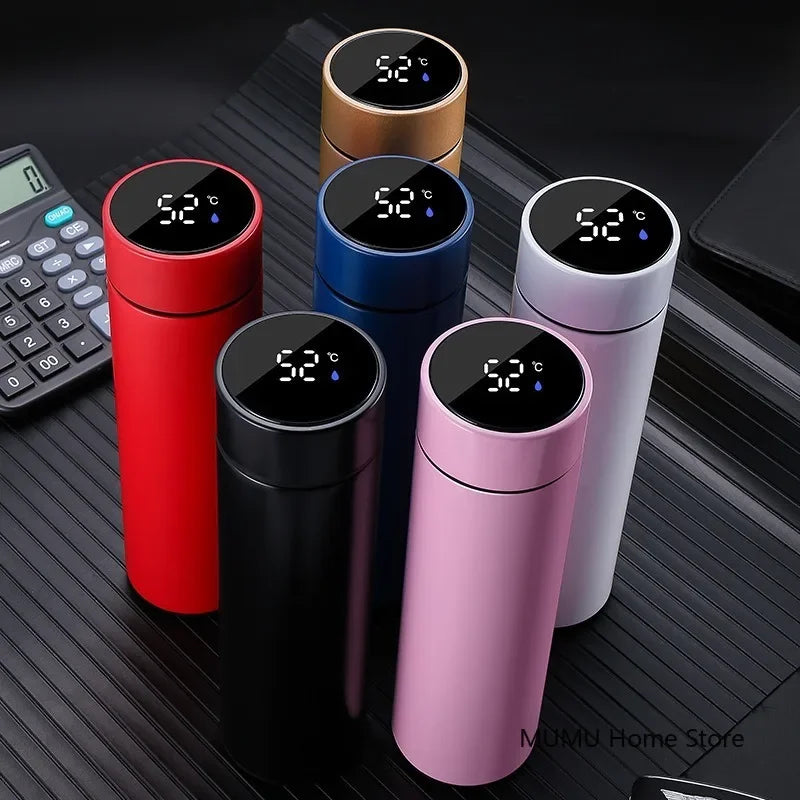 Smart Thermos Bottle 500ml with LED Display – Hydrate with Style and Technology