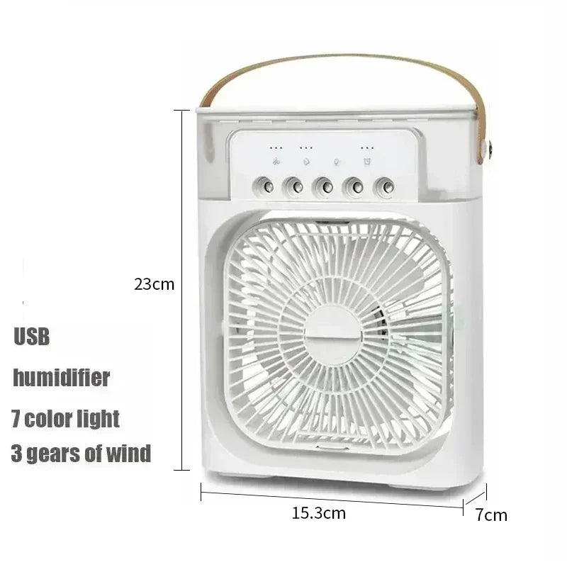 3 in 1 Portable Humidifier, Mini Fan, USB Air Conditioners