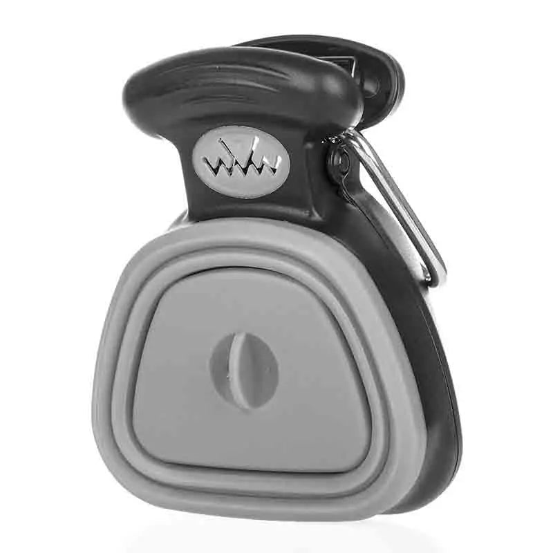 Foldable Dog Poop Bag Dispenser and Scoop – Hygienic Solution for Cleaning Up Pet Waste, Ideal for Walks and Travel
